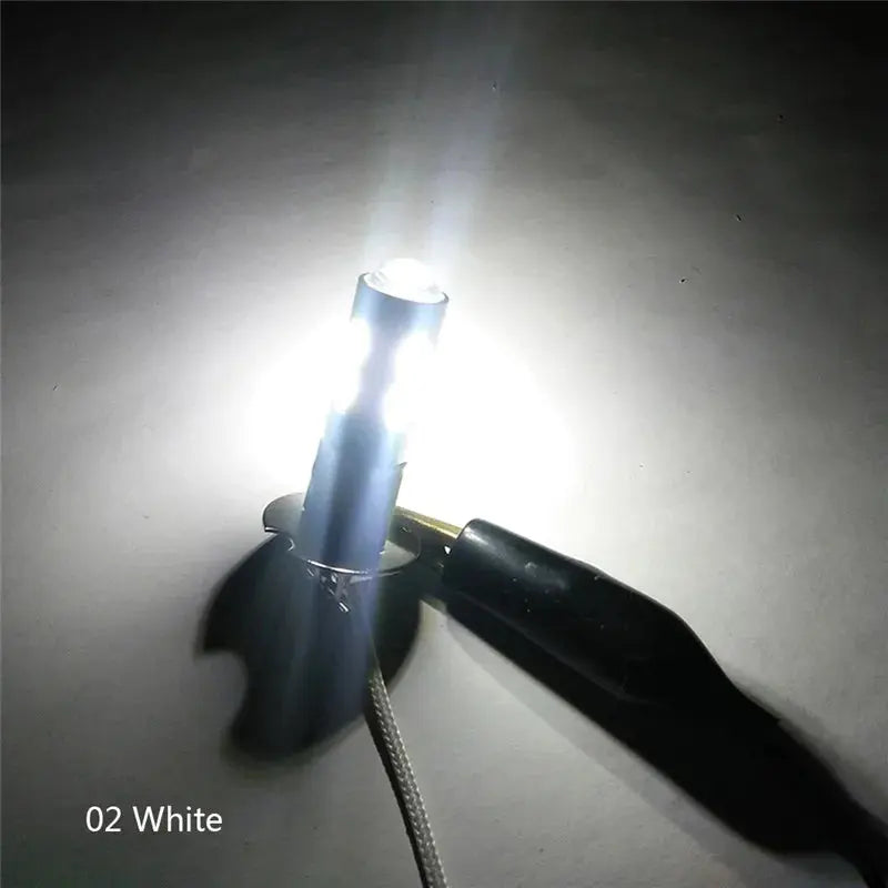 2pcs H3 LED Car Light Bulbs β 12V 5W | Long-Life, Shock-Resistant | Dashboard & Instrument Lighting