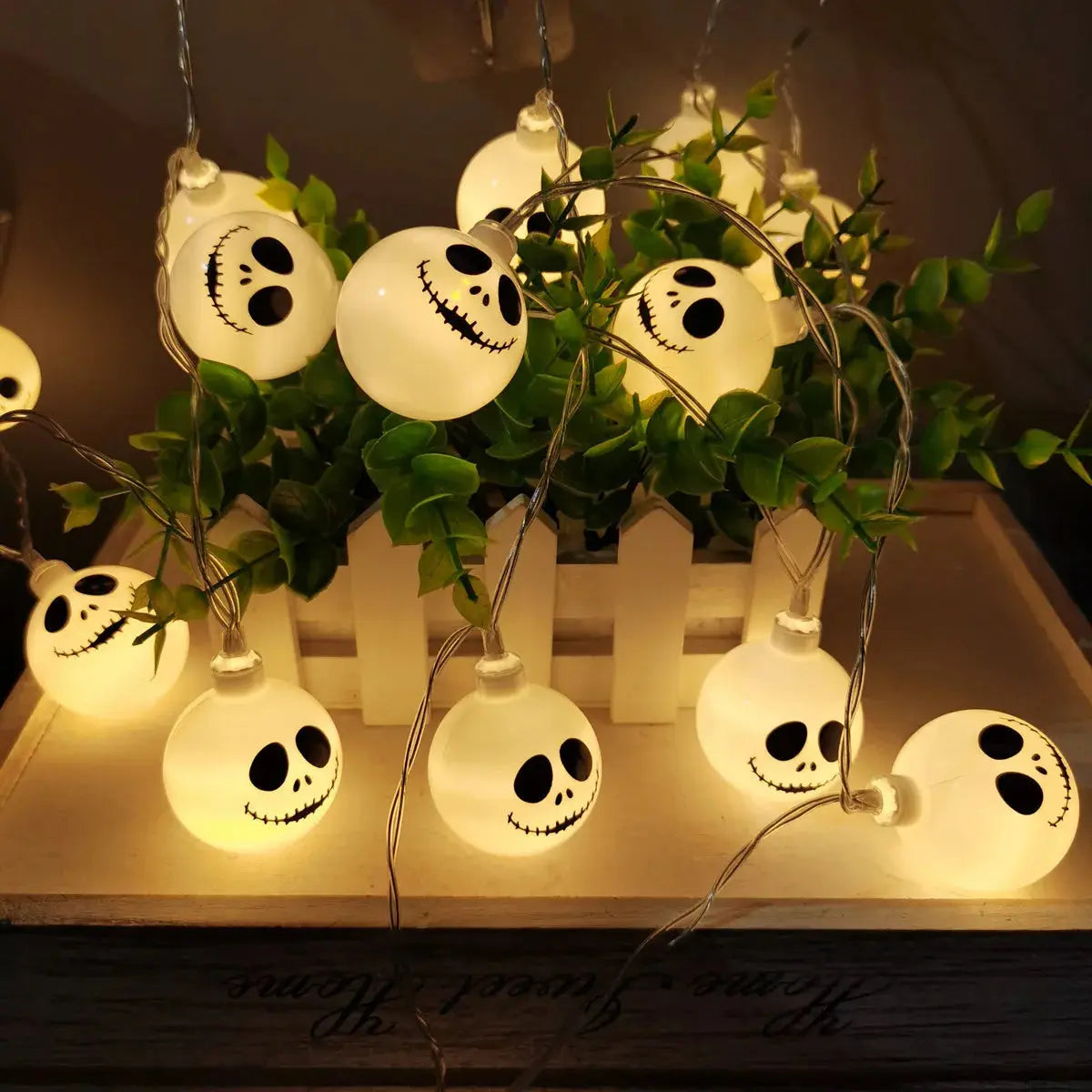 2025 Halloween Ghost String Lights LED