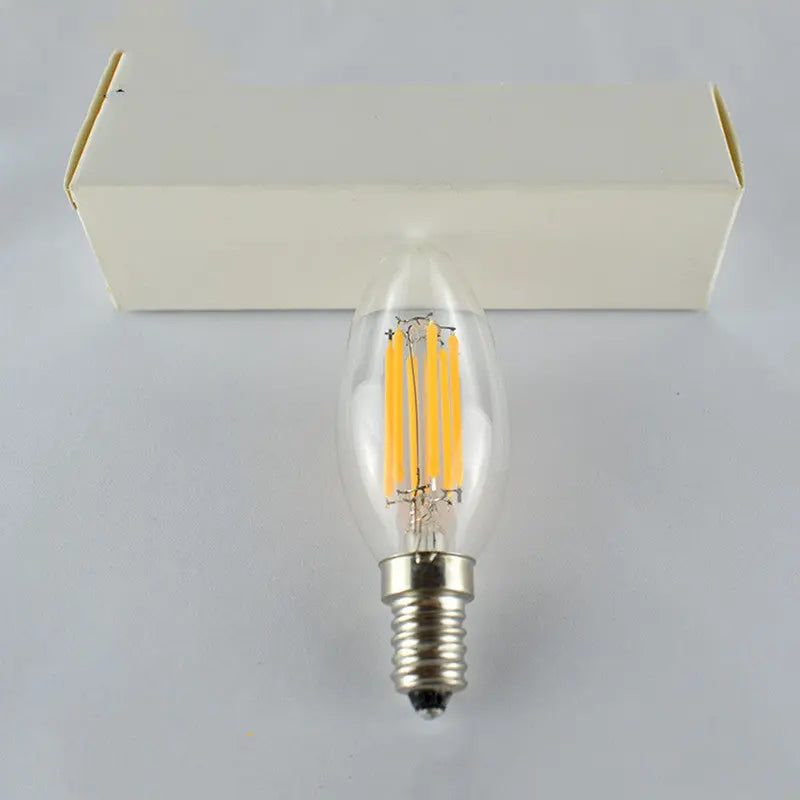 E14 LED Bulb – Dimmable | 220V | 500LM | Glass Shade & Copper Base | 360° Beam