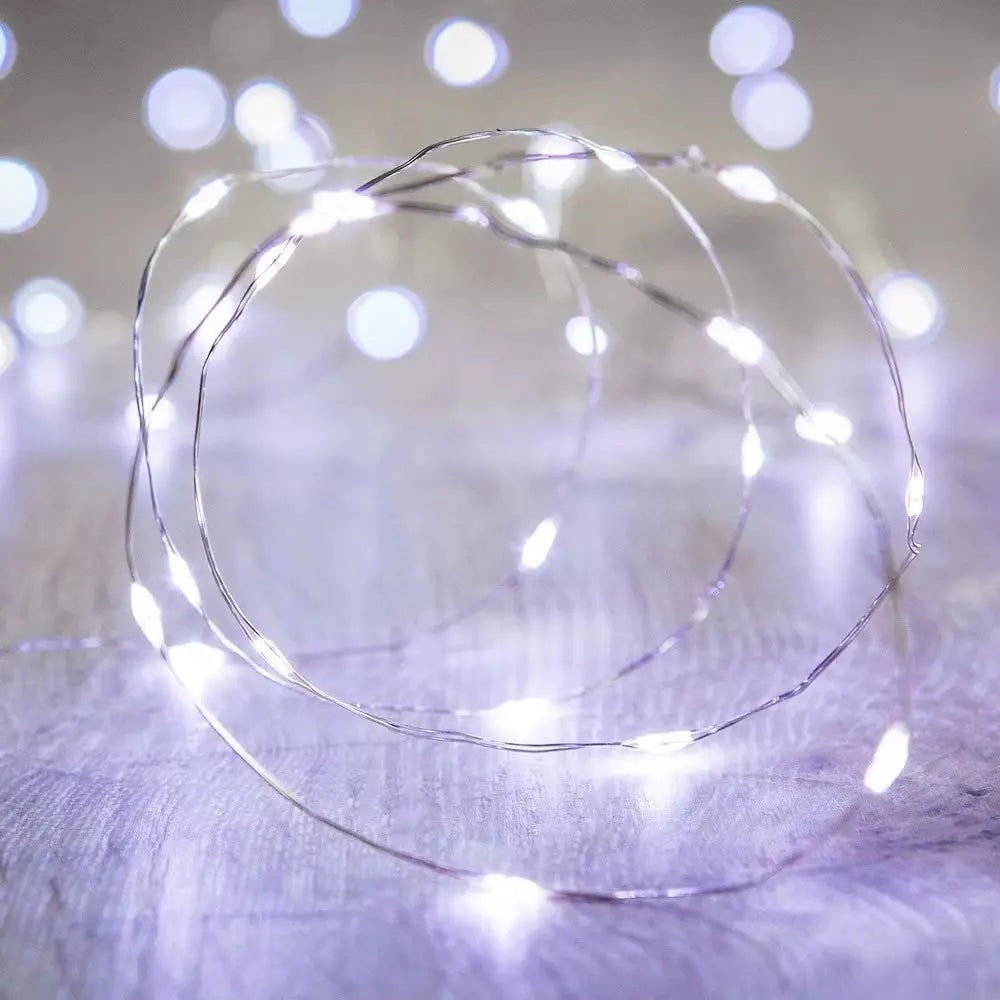 LED Copper Wire String Lights – USB & Battery Powered | Flexible Fairy Lights for Christmas, Home & Party Décor