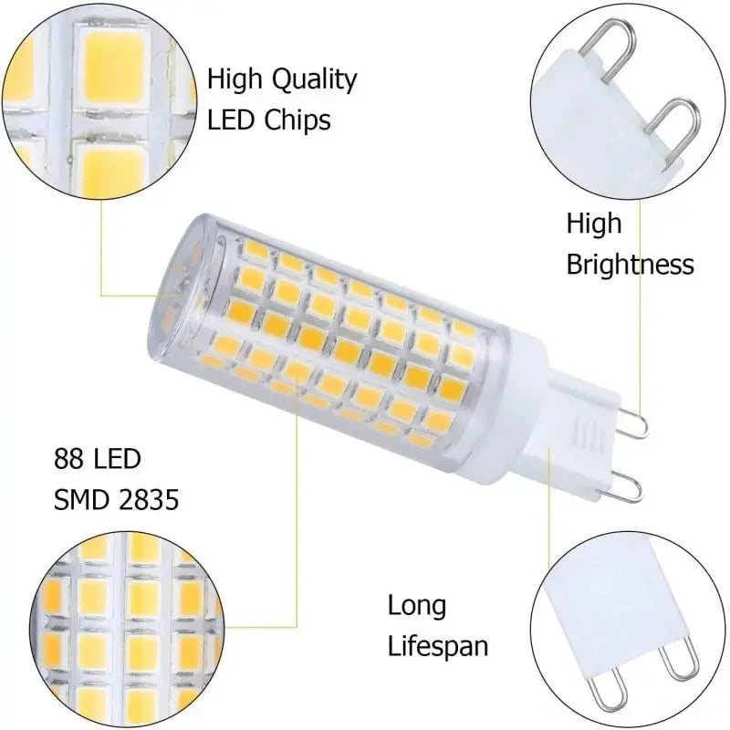 G9 LED Bulb – Energy Saving 5W–25W | Warm White & Cool White | 360° Beam
