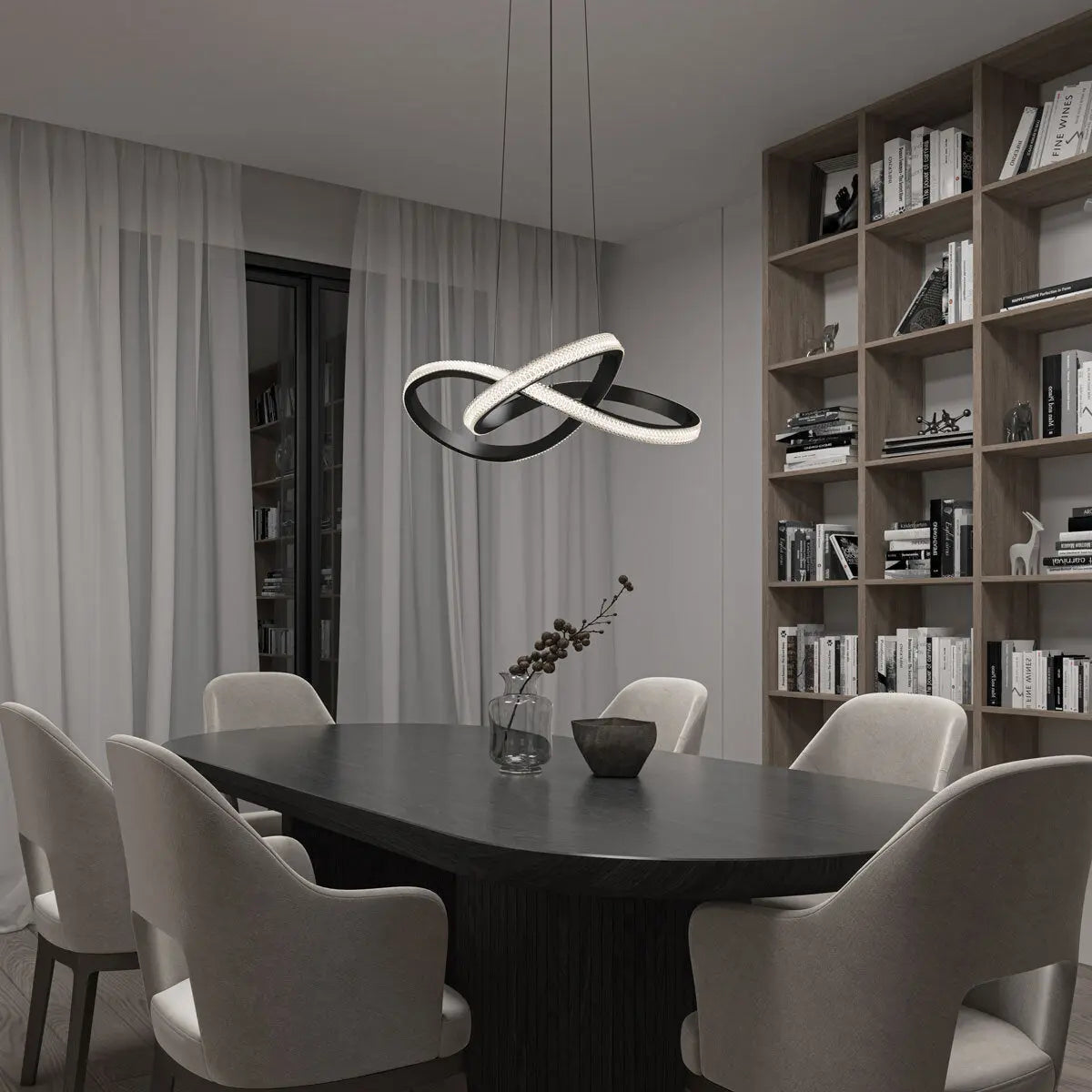 Morgan Pendant LED Light in Black