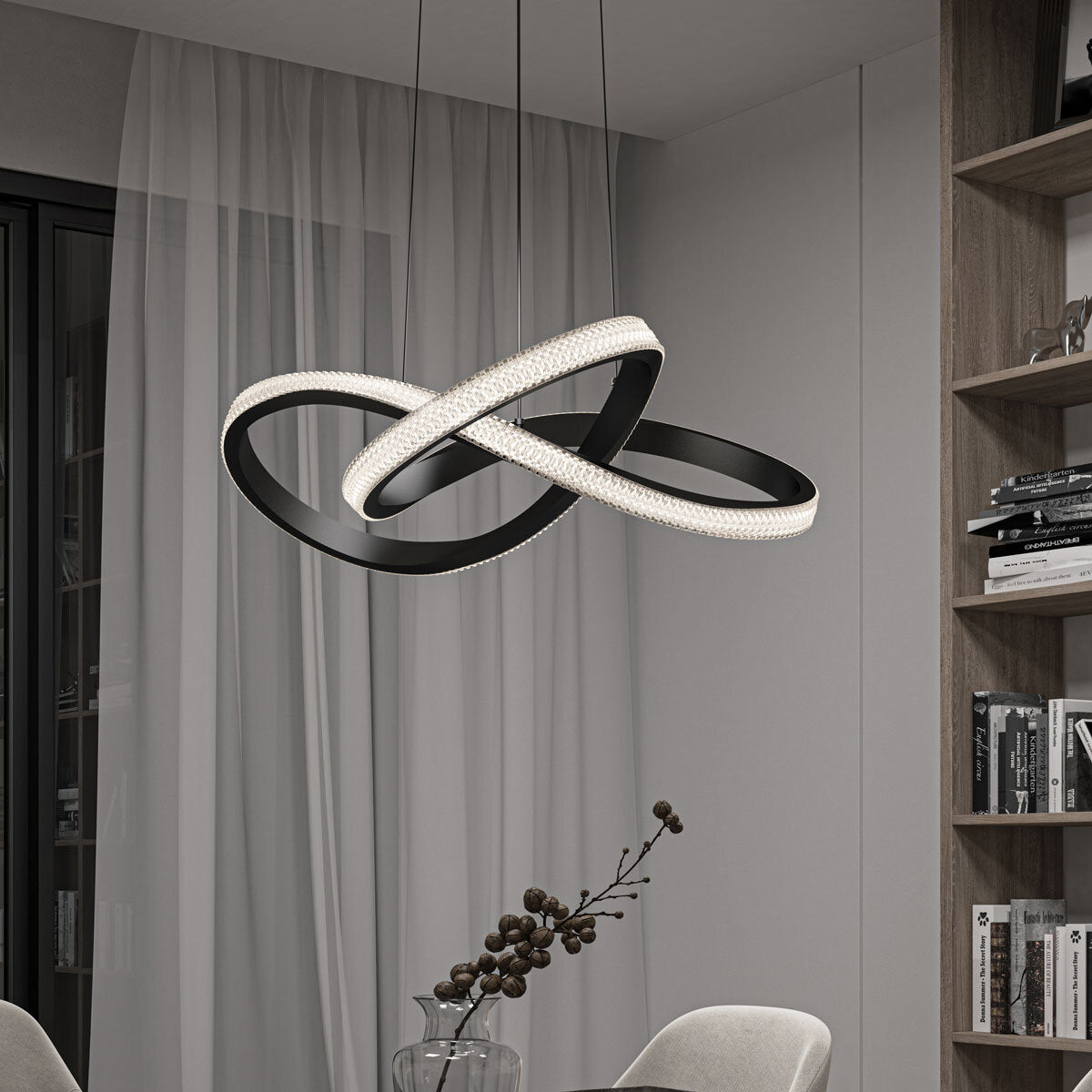 Morgan Pendant LED Light in Black