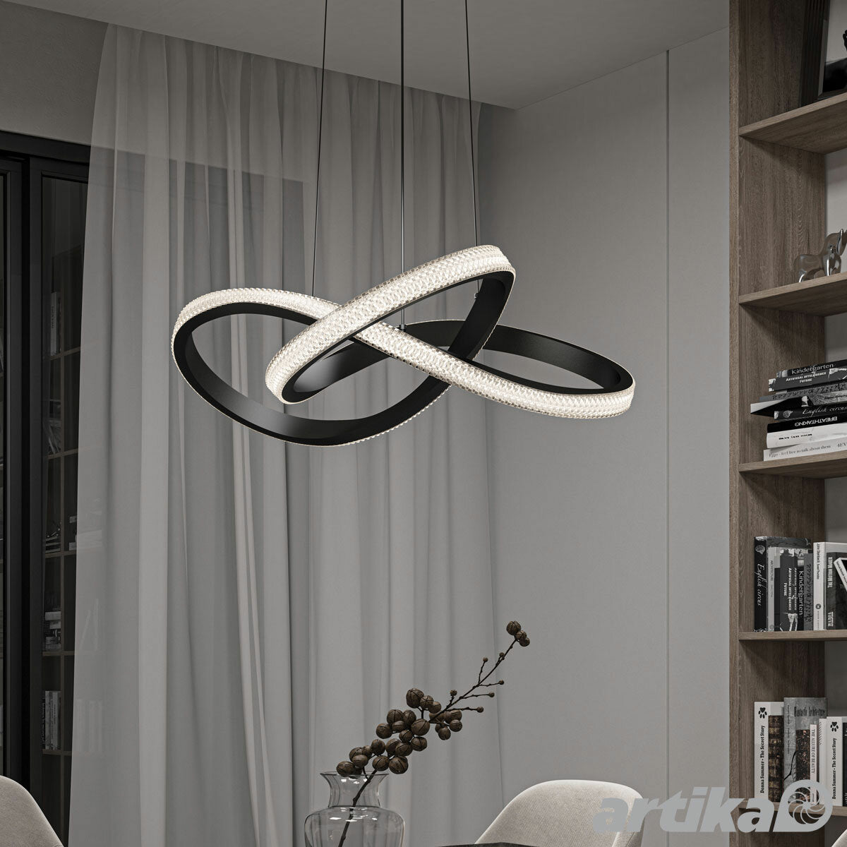 Morgan Pendant LED Light in Black