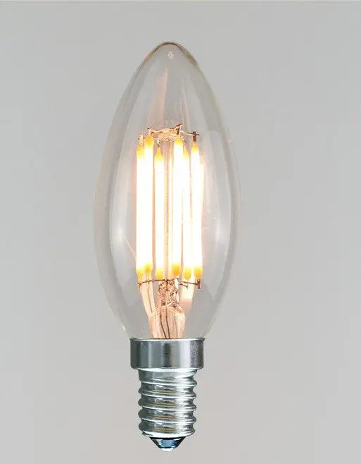 E14 LED Bulb – Dimmable | 220V | 500LM | Glass Shade & Copper Base | 360° Beam
