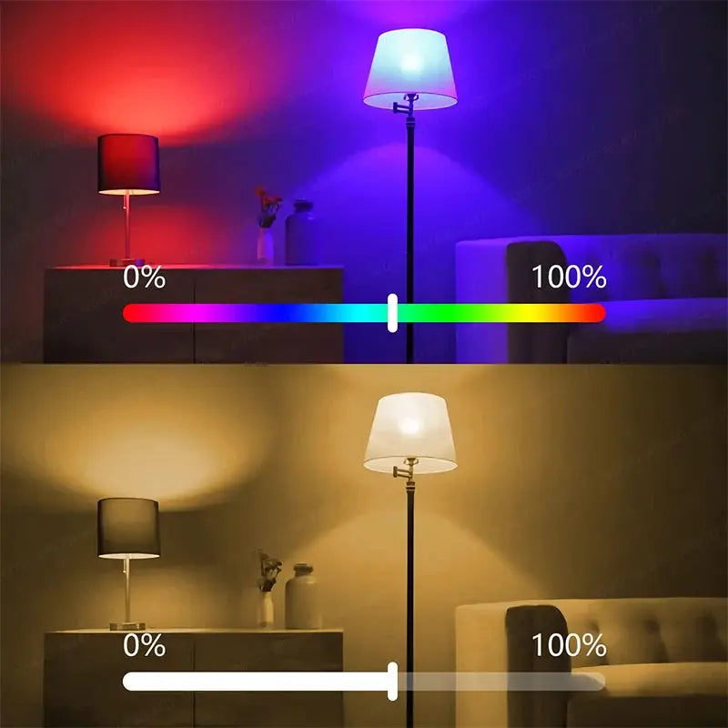 B22 Base UK TUYA Wifi Smart Bulb Bluetooth Lamps Led RGB Smart Light 220V Alexa Google Assisatnt Voice Control Timing APP Group