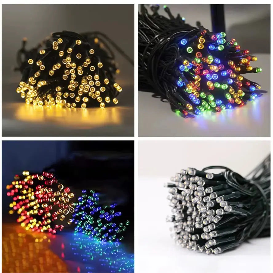 Solar Powered LED String Lights β 8 Lighting Modes | Waterproof Outdoor Garden Fairy Lights