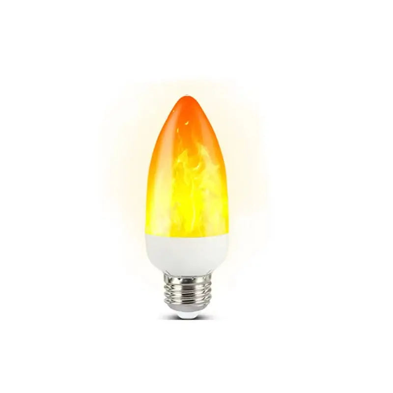 Multi-Function LED Flame Effect Bulb – 12W | E27 / B22 / E14 | 3 Modes | 1300K Firelight | Gravity Sensor