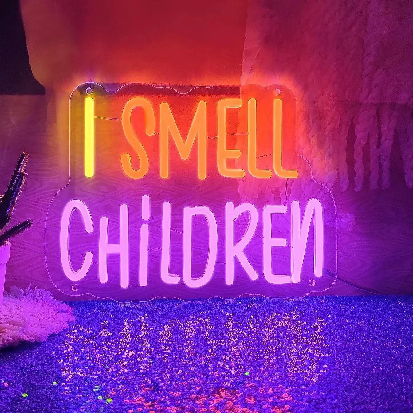 Halloween I Smell Children Neon Sign