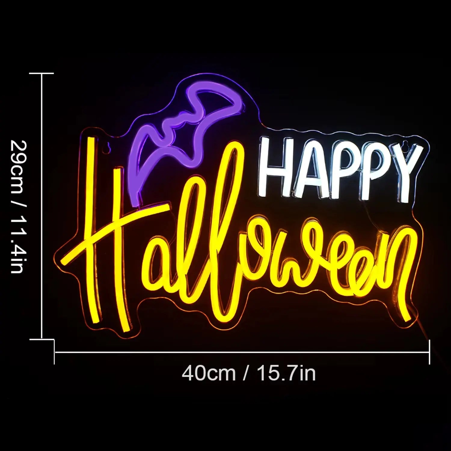 Happy Halloween LED Neon Sign