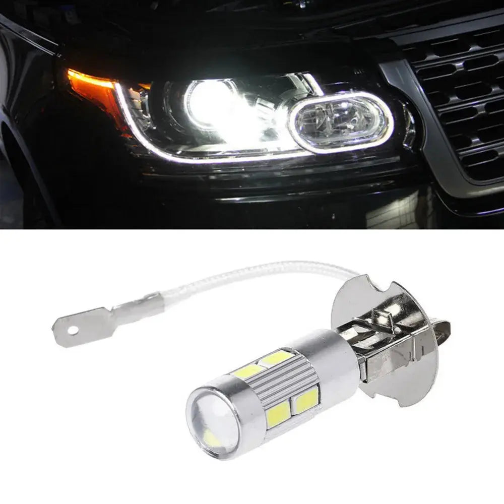 2pcs H3 LED Car Light Bulbs β 12V 5W | Long-Life, Shock-Resistant | Dashboard & Instrument Lighting