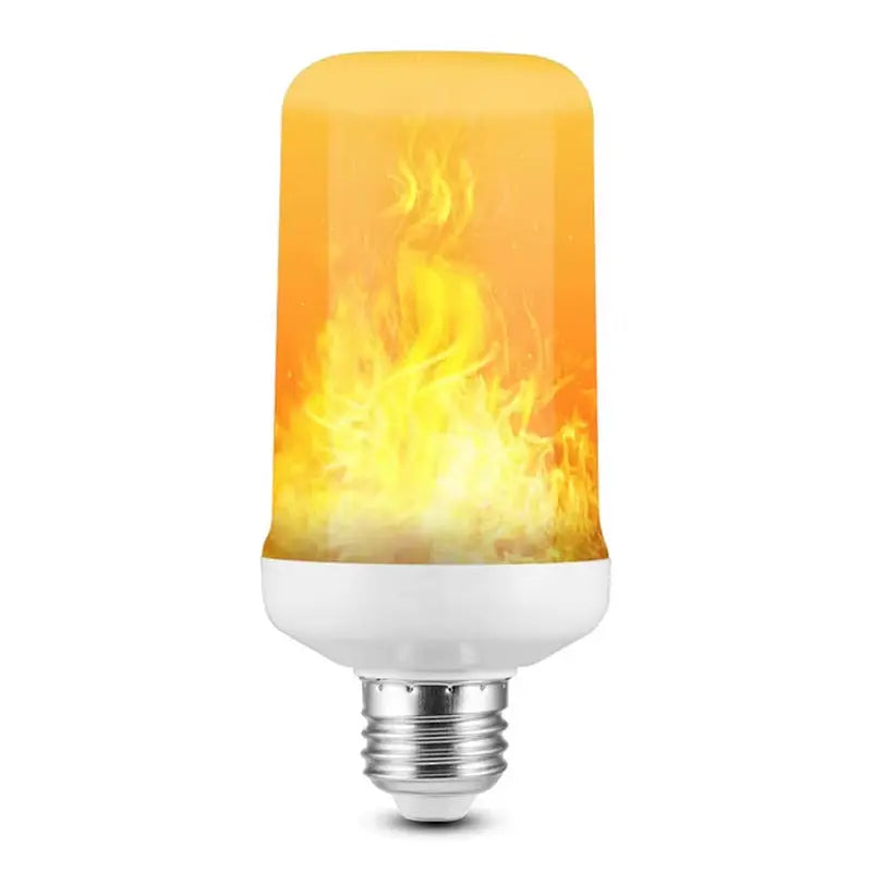 Multi-Function LED Flame Effect Bulb – 12W | E27 / B22 / E14 | 3 Modes | 1300K Firelight | Gravity Sensor