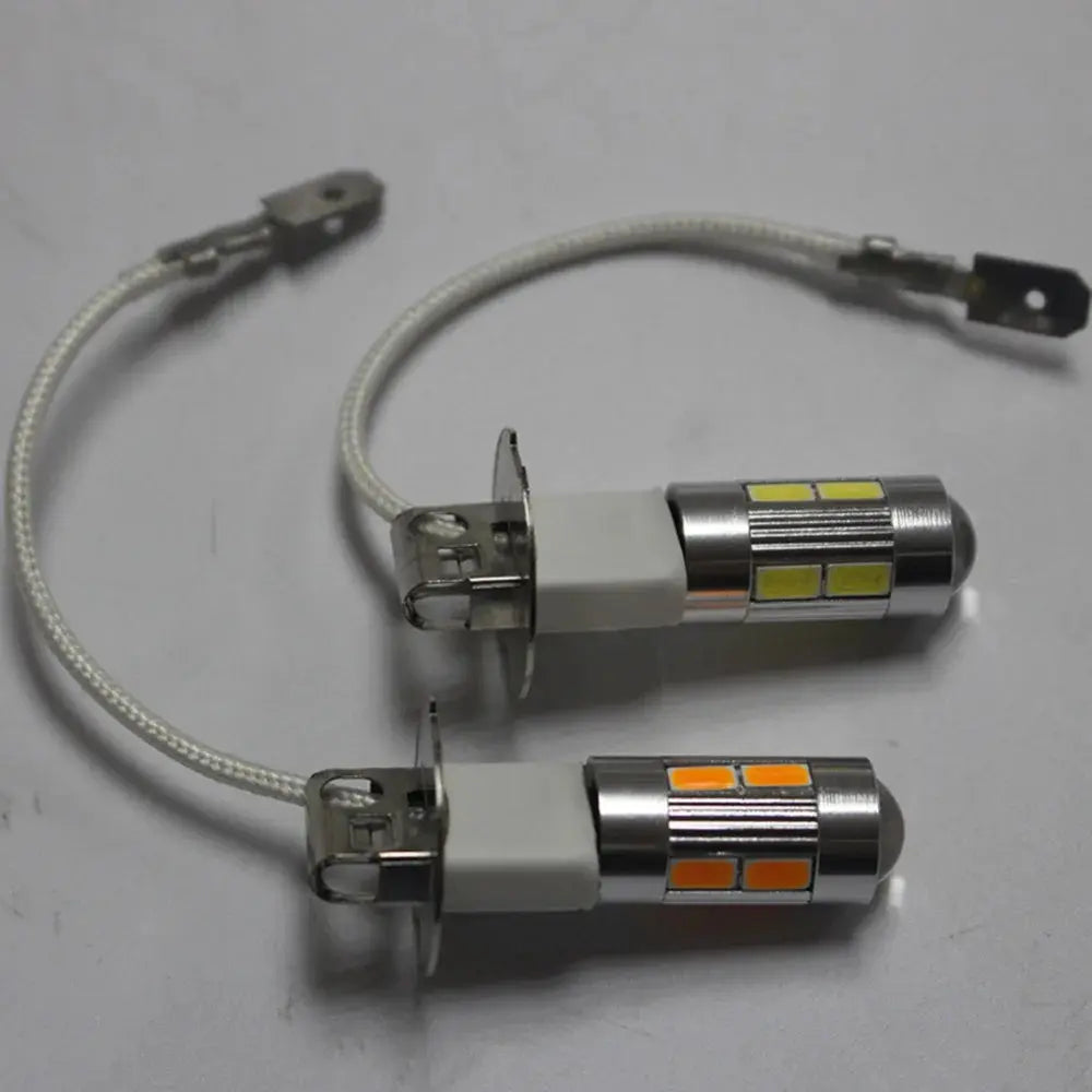 2pcs H3 LED Car Light Bulbs β 12V 5W | Long-Life, Shock-Resistant | Dashboard & Instrument Lighting