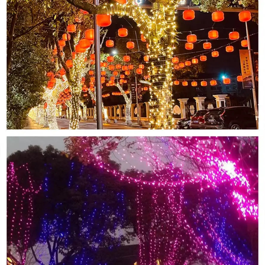 Solar Powered LED String Lights β 8 Lighting Modes | Waterproof Outdoor Garden Fairy Lights