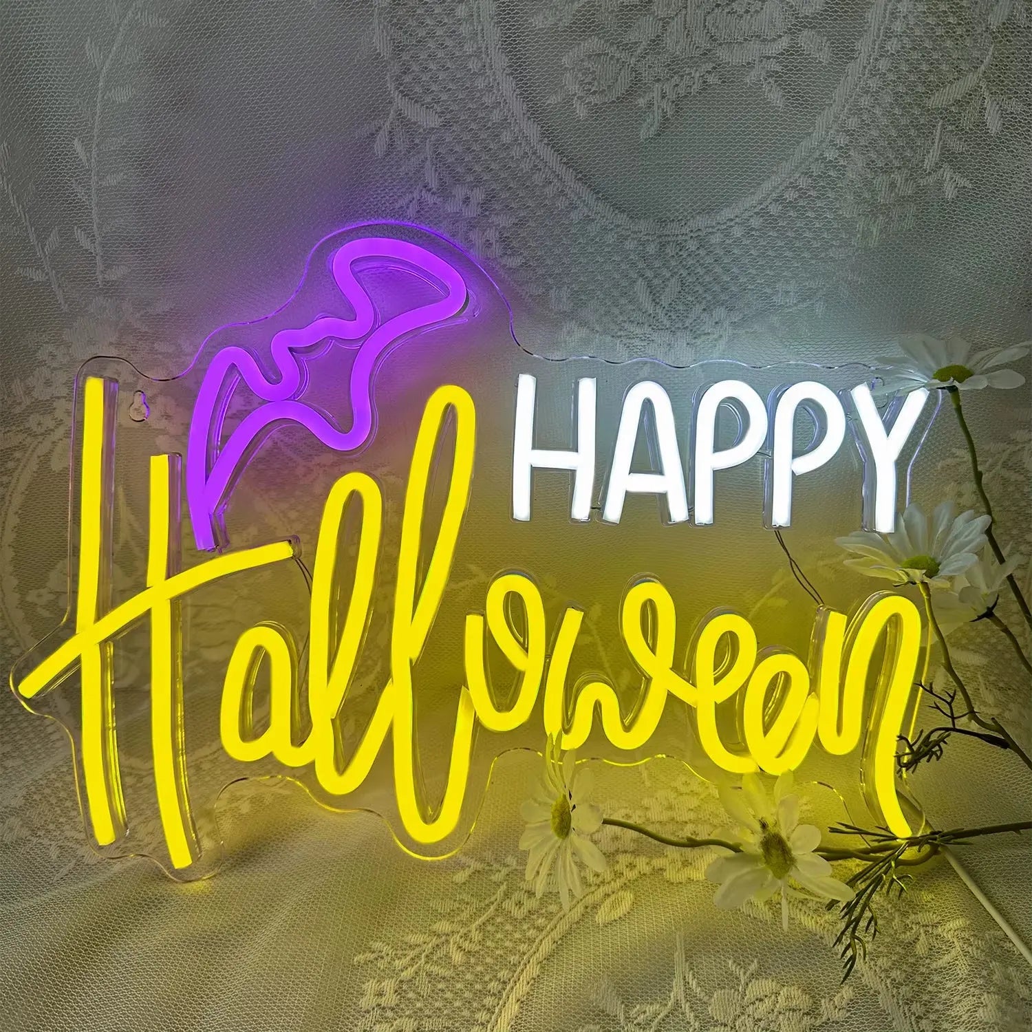 Happy Halloween LED Neon Sign