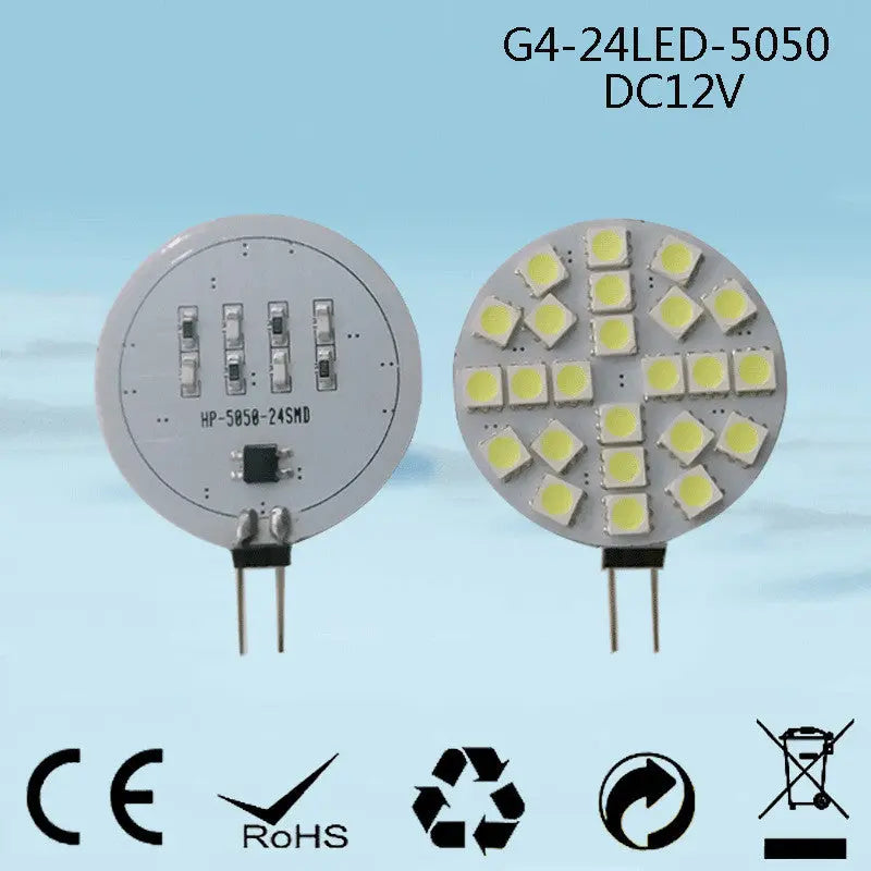 G4 LED Bulb – 6 / 9 / 12 / 24 Beads | DC12V | Warm White & Cool White | Energy-Saving