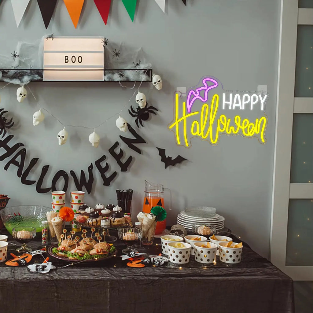 Happy Halloween LED Neon Sign 