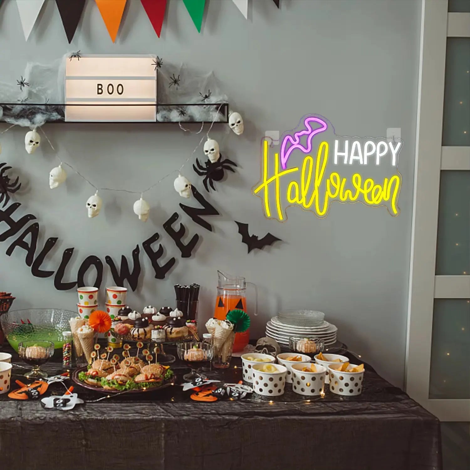 Happy Halloween LED Neon Sign 
