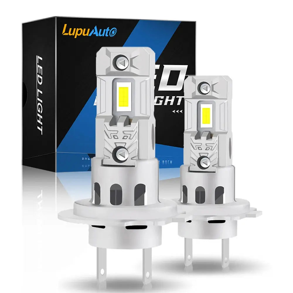 2PC LED Car Headlight Bulbs Kit – 20,000LM 80W | 6000K White | H4/H7/H11/9005/9006 | IP68 | Plug & Play